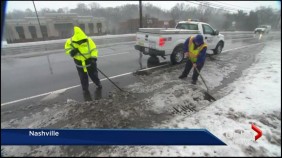 Snow clogged in drains